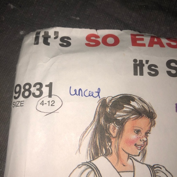 Vintage 1991 simplicity 9831 -4-12dress with full skirt/sailor collar. Sewing - Picture 3 of 6